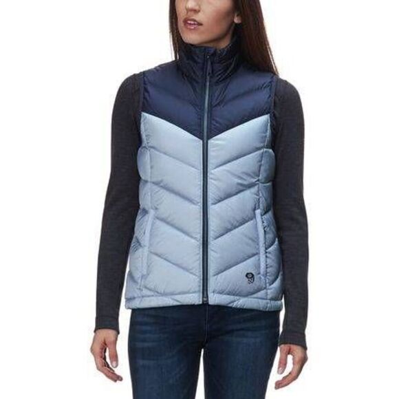 Mountain Hardwear Ratio Down Blue Puffer Vest - Picture 1 of 7